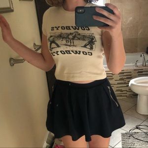 stretchy navy skirt!